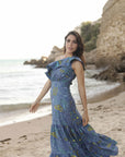 Vestido Pauline Estampado Azul