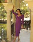 Vestido Bárbara Morado