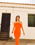 Xylia Orange Dress