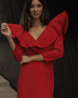 Vestido Volantes Rojo By Kheper