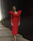 Vestido Volantes Rojo By Kheper