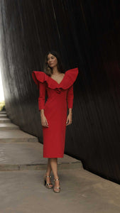 Vestido Volantes Rojo By Kheper