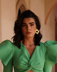 Pendientes AVA dorado