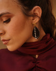 Pendientes LAZO negro