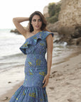 Vestido Pauline Estampado Azul