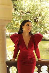 Vestido Eyra Marsala