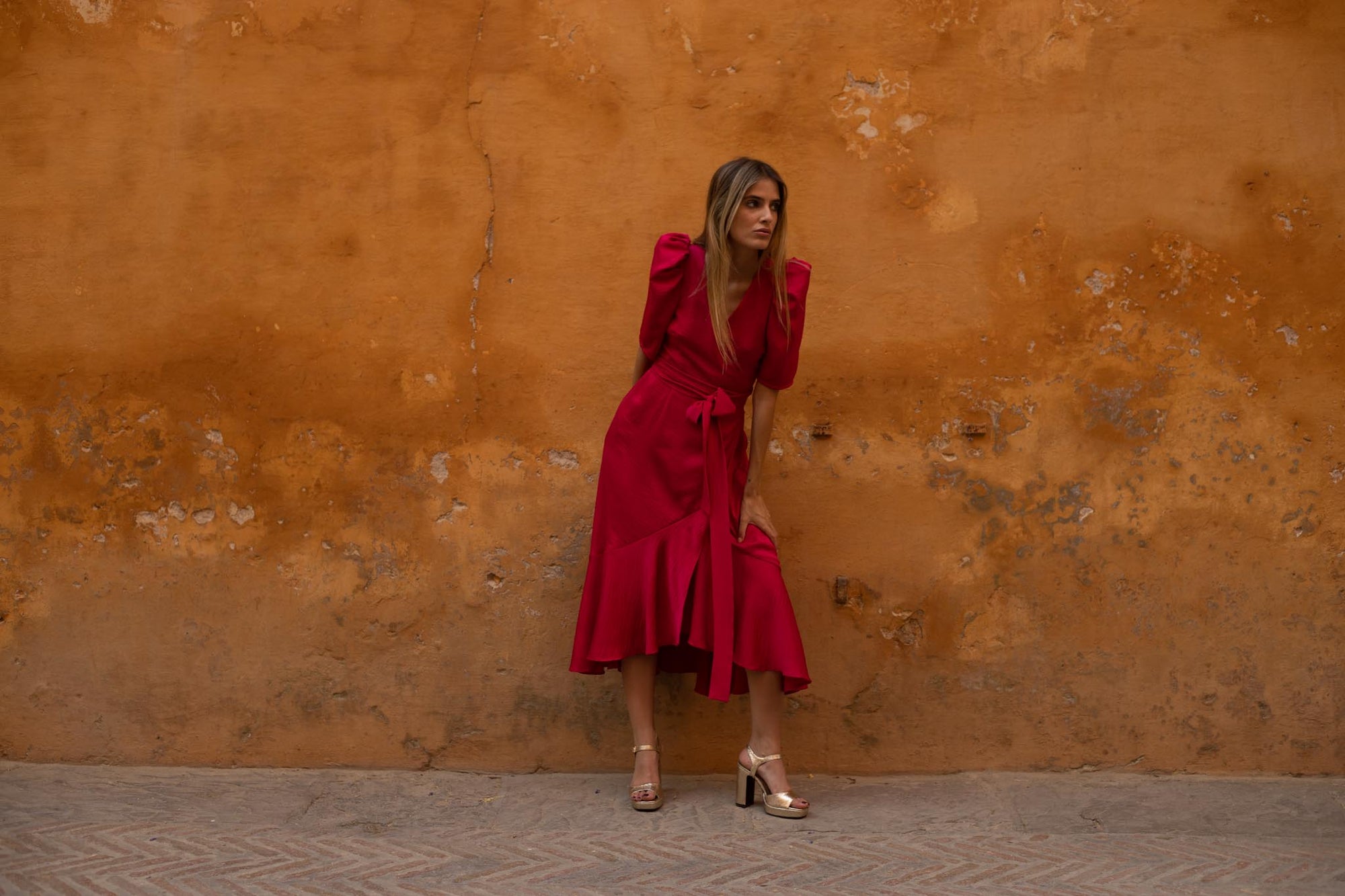 Vestido de Volantes Rojo by Kheper