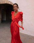 Vestido de Volantes Rojo by Kheper