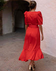 Vestido de Volantes Rojo by Kheper