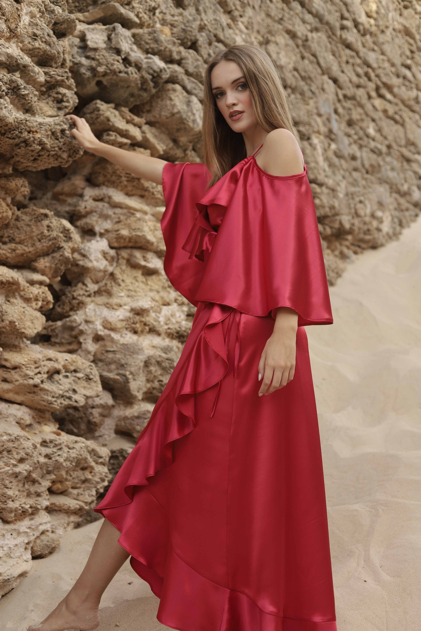 Vestido Maxi Marié Rojo