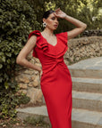 Vestido Perla Rojo