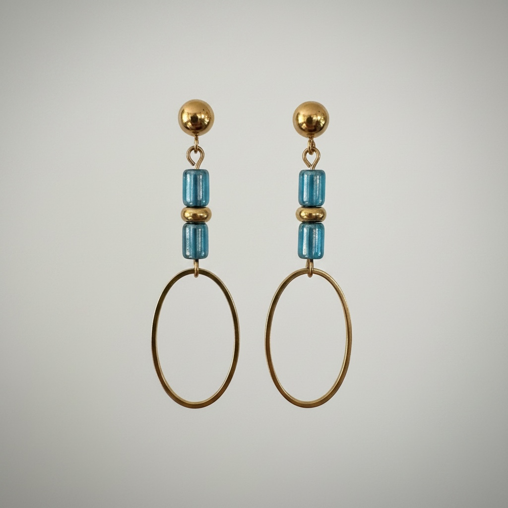 Pendientes XENIA azul