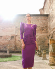 Vestido Berthe Morado