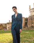 Blazer Lurex Azul