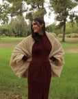 Poncho Beige