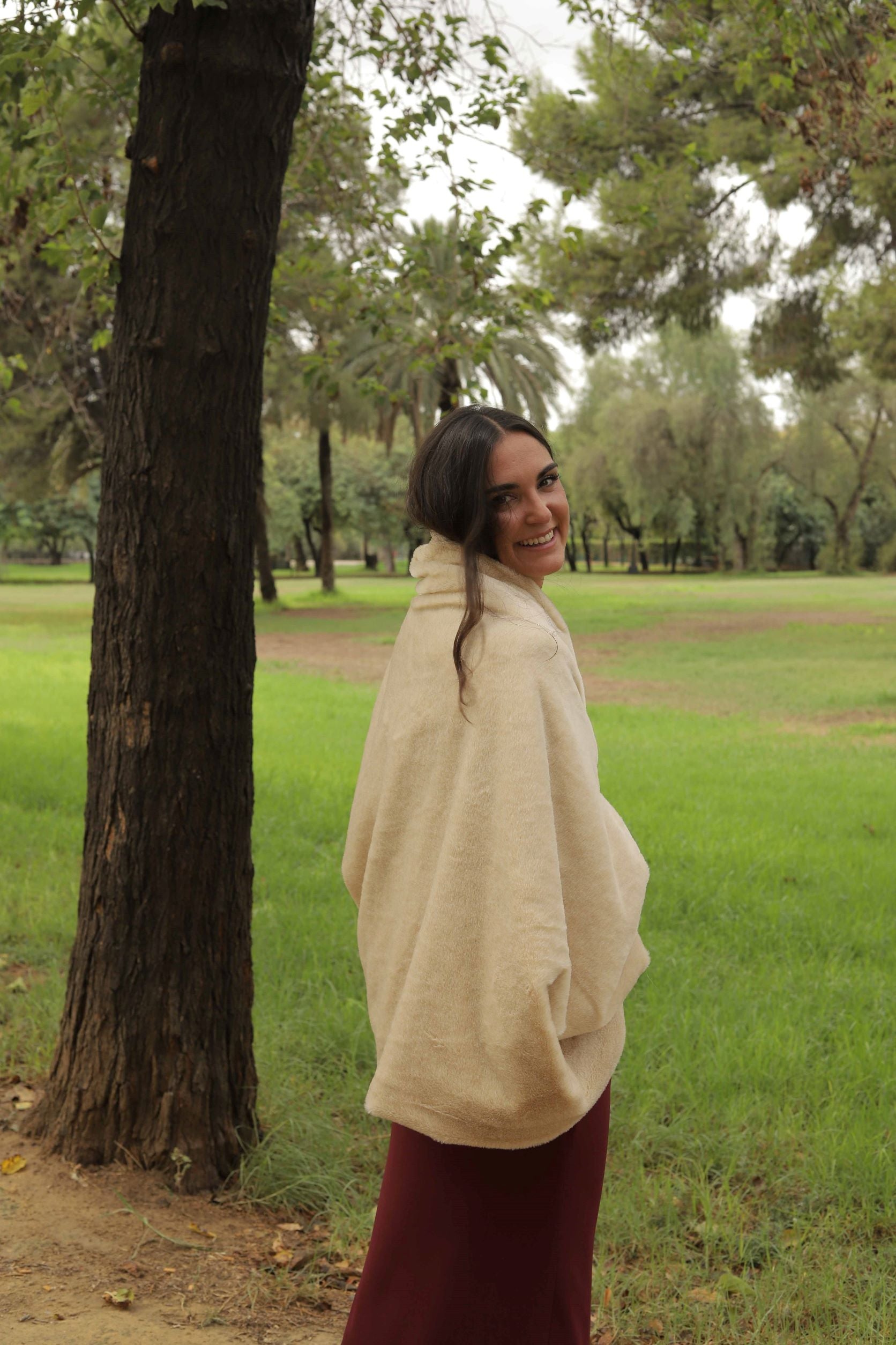 Poncho Beige