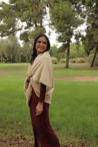 Poncho Beige