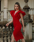 Vestido Navinna Rojo