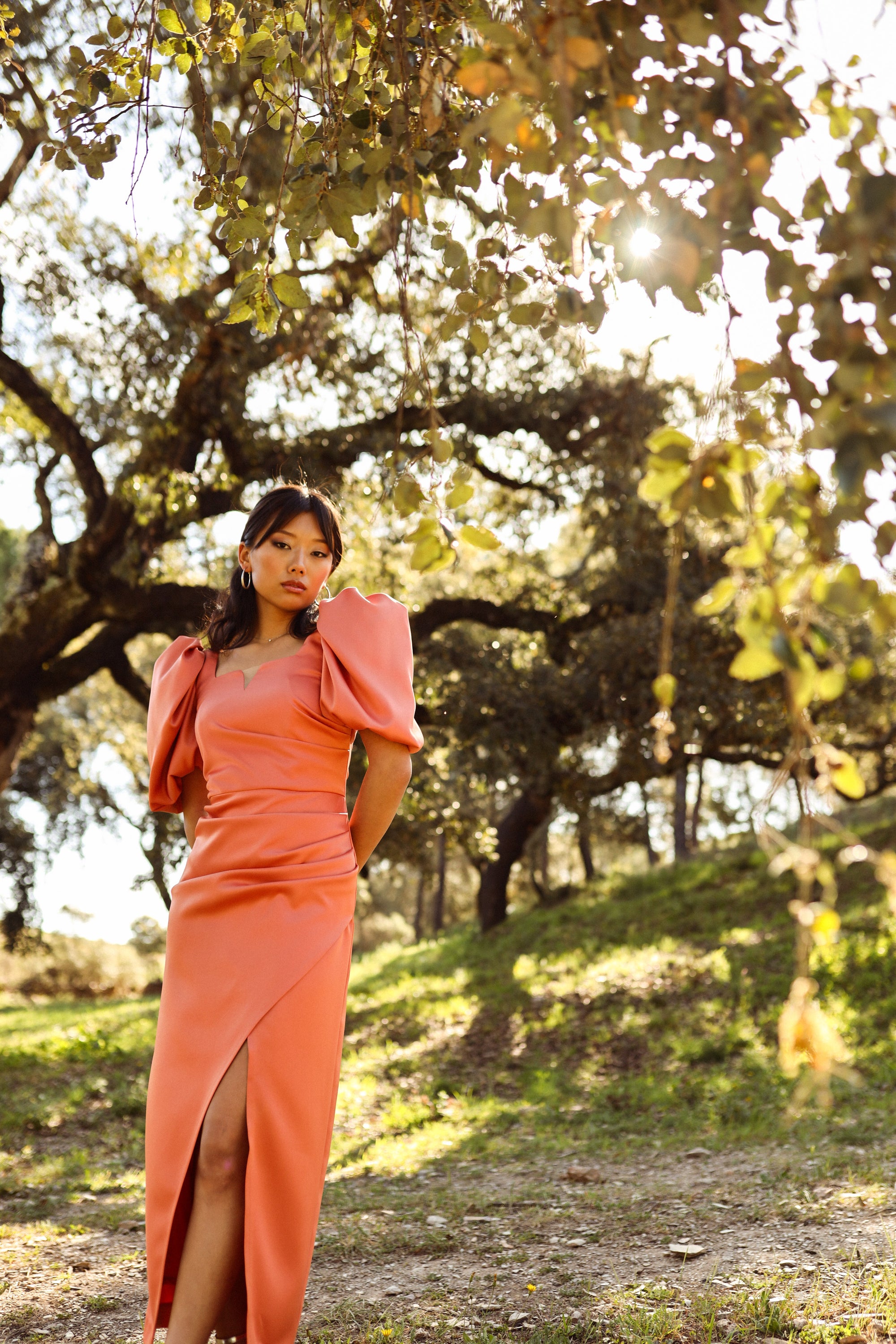 Vestido Cristel Naranja