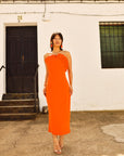 Xylia Orange Dress