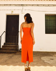 Xylia Orange Dress